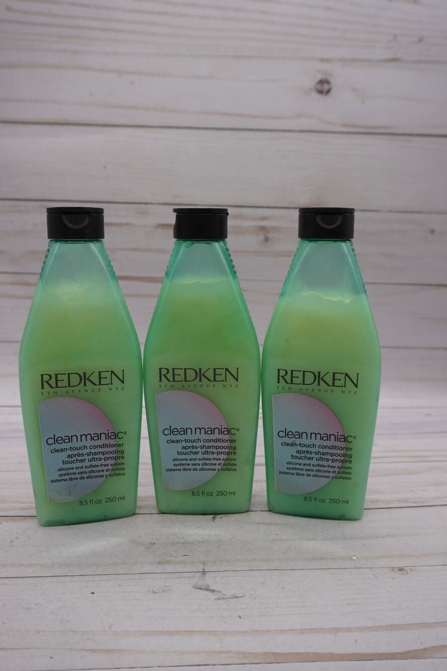 LOT OF 3 REDKEN CLEAN MANIAC CONDITIONER 8.5 OZ